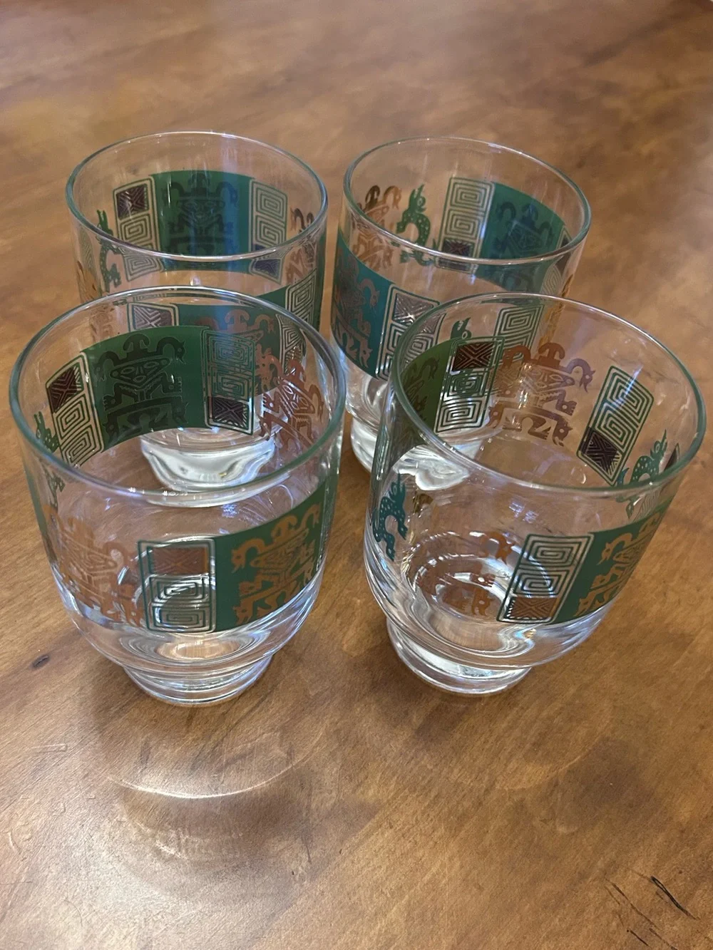 Andes Pattern Federal Rocks Glasses Set of 4